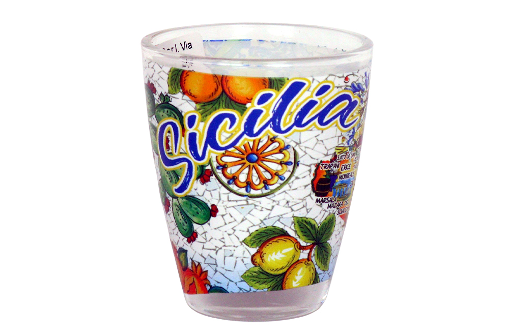 BICCHIERINO VETRO FROSTED PICCOLO SICILIA