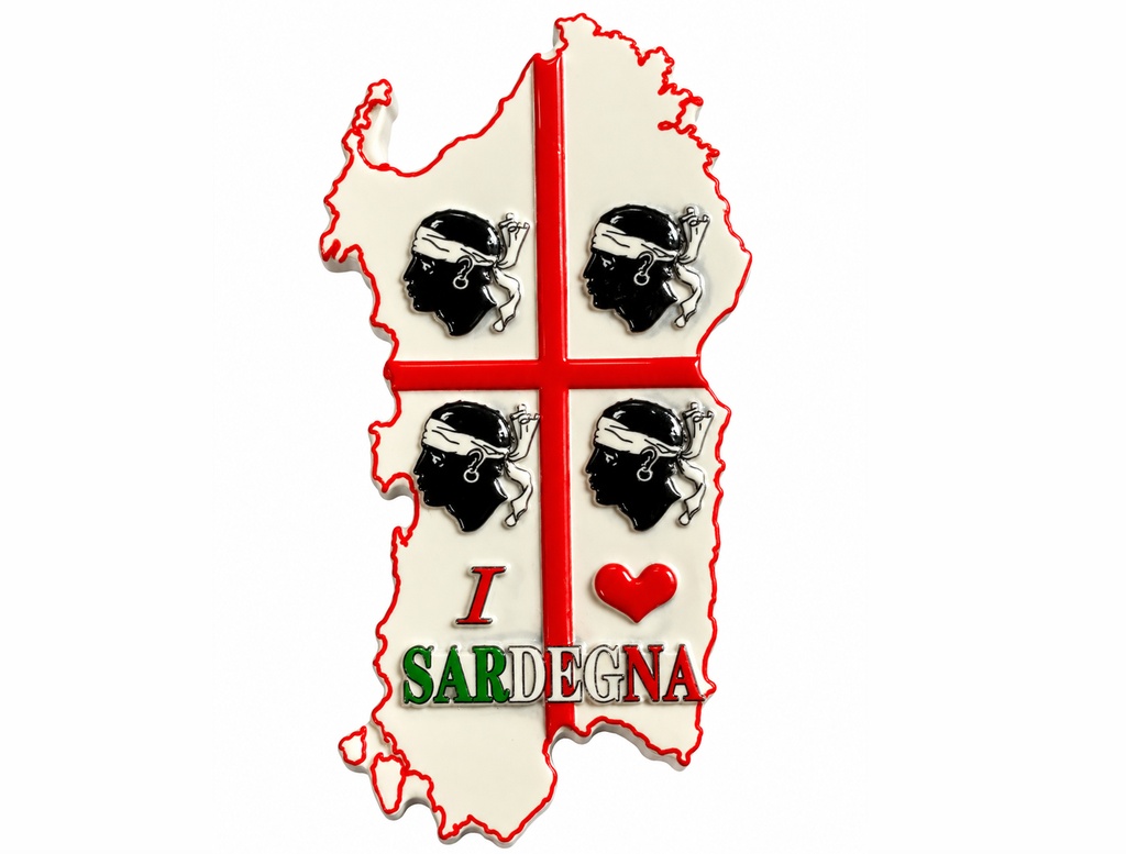 MAGNETE RESINA FORMA SARDEGNA 4 MORI