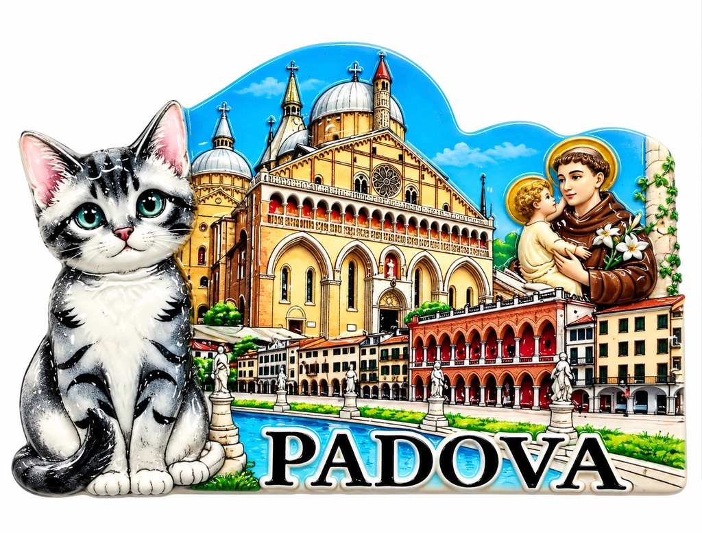 MAGNETE RESINA NUVOLA GATTO PADOVA