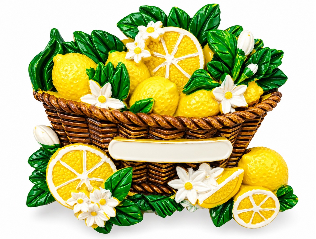 MAGNETE RESINA CESTO LIMONI