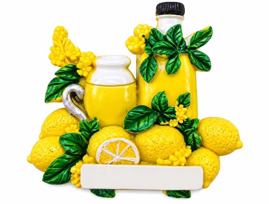 MAGNETE RESINA BICCHIERE BOTTIGLIA LIMONI