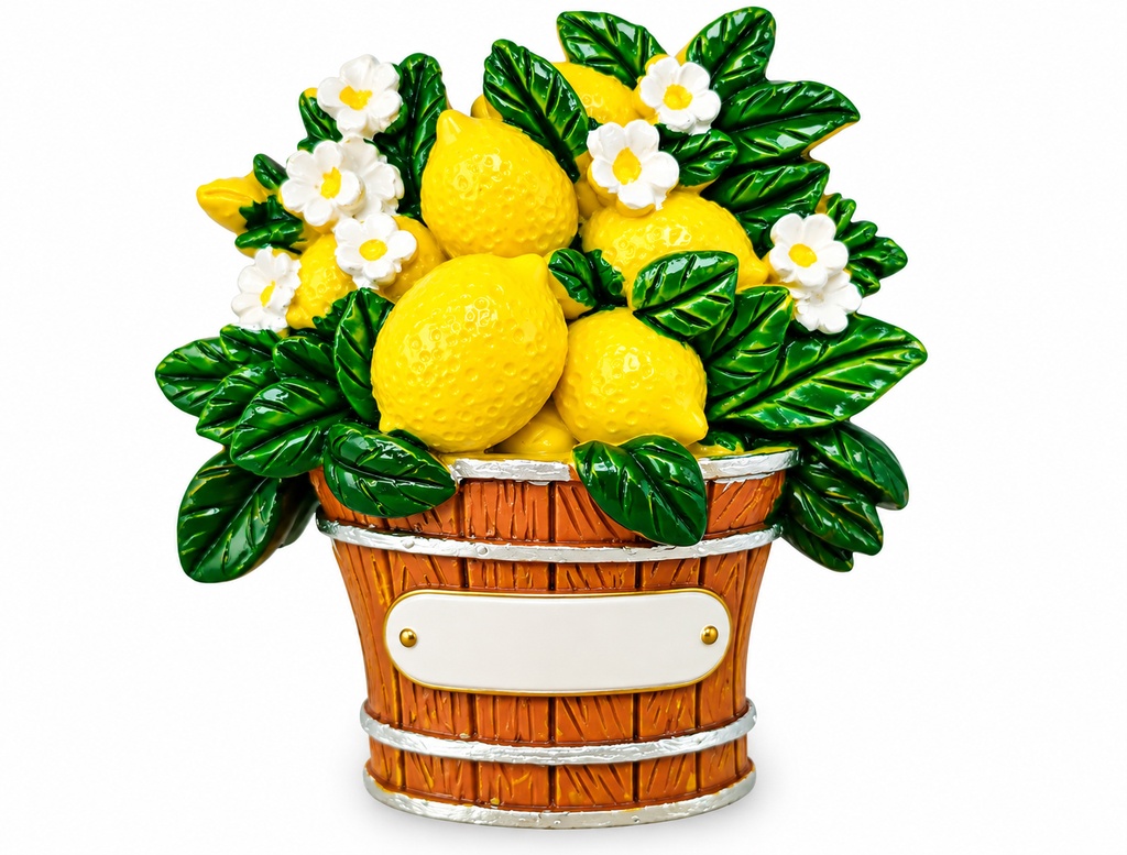 MAGNETE RESINA CESTO LIMONI